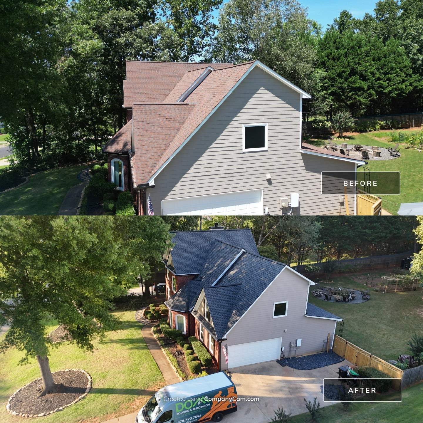Oak Falls Lane Buford Roof Replacement  by Dom Roofing & Restoration