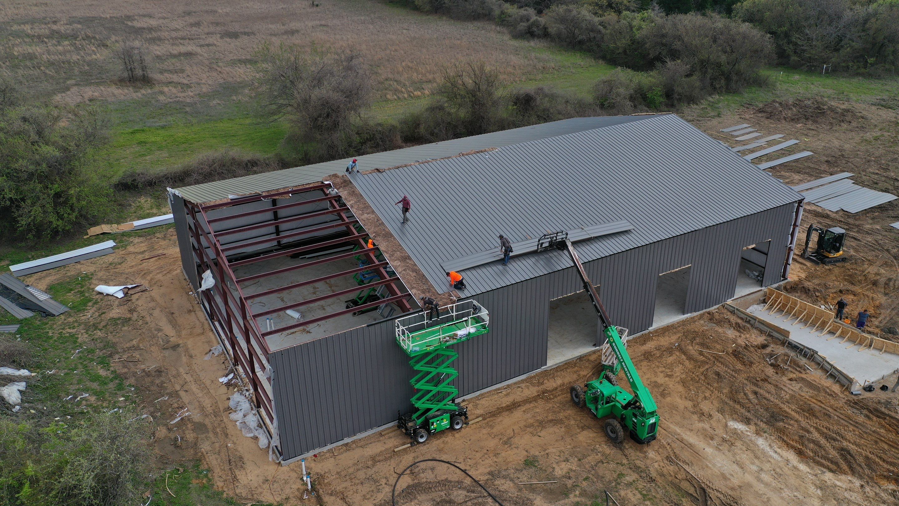 DYCHE INDUSTRIAL SERVICES metal building by Sky Roofing and Remodeling LLC