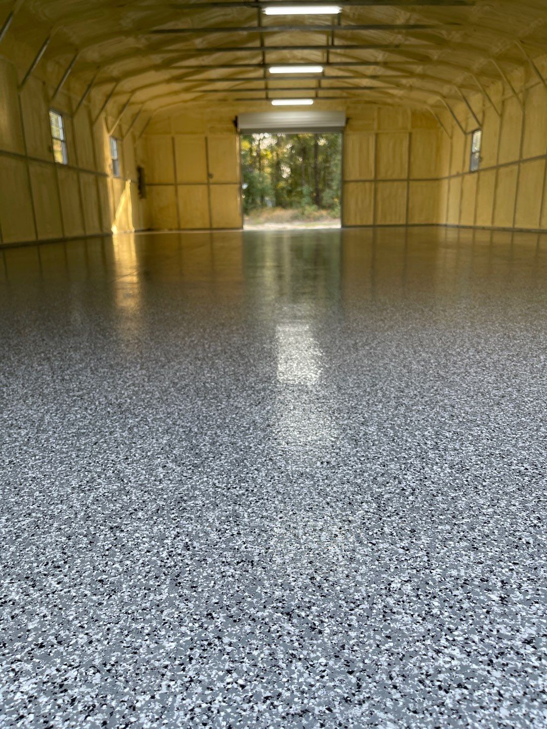 Metal Building/Kennel in Williston, FL in Smoke by Cross Creek Concrete Coatings