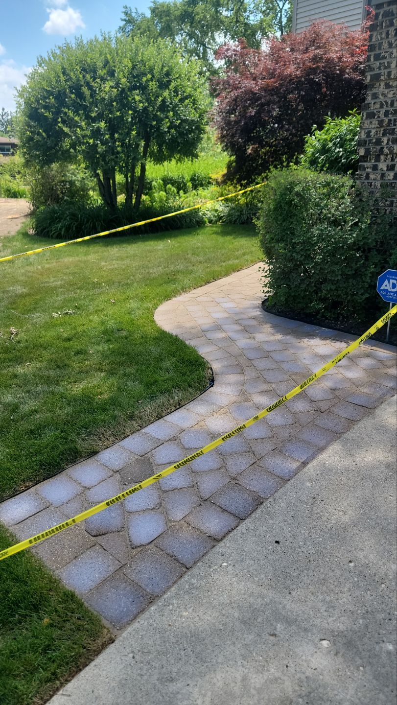 Brick paver clean, sand and seal.  using Surebond SB-1300 by Northern Power Washing LLC.
