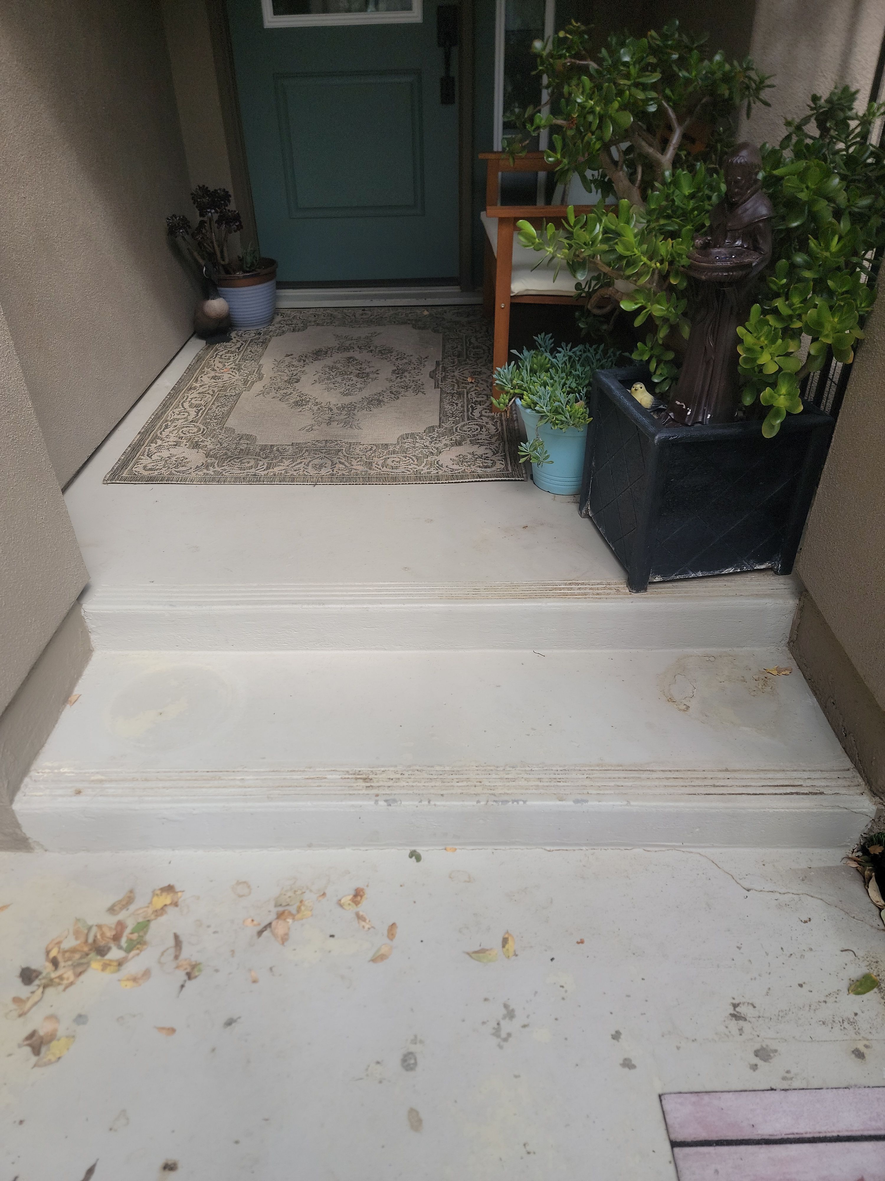 Simiron Safari Chip Concrete Coating and Front Porch Makeover in Atascadero by MGP Coatings