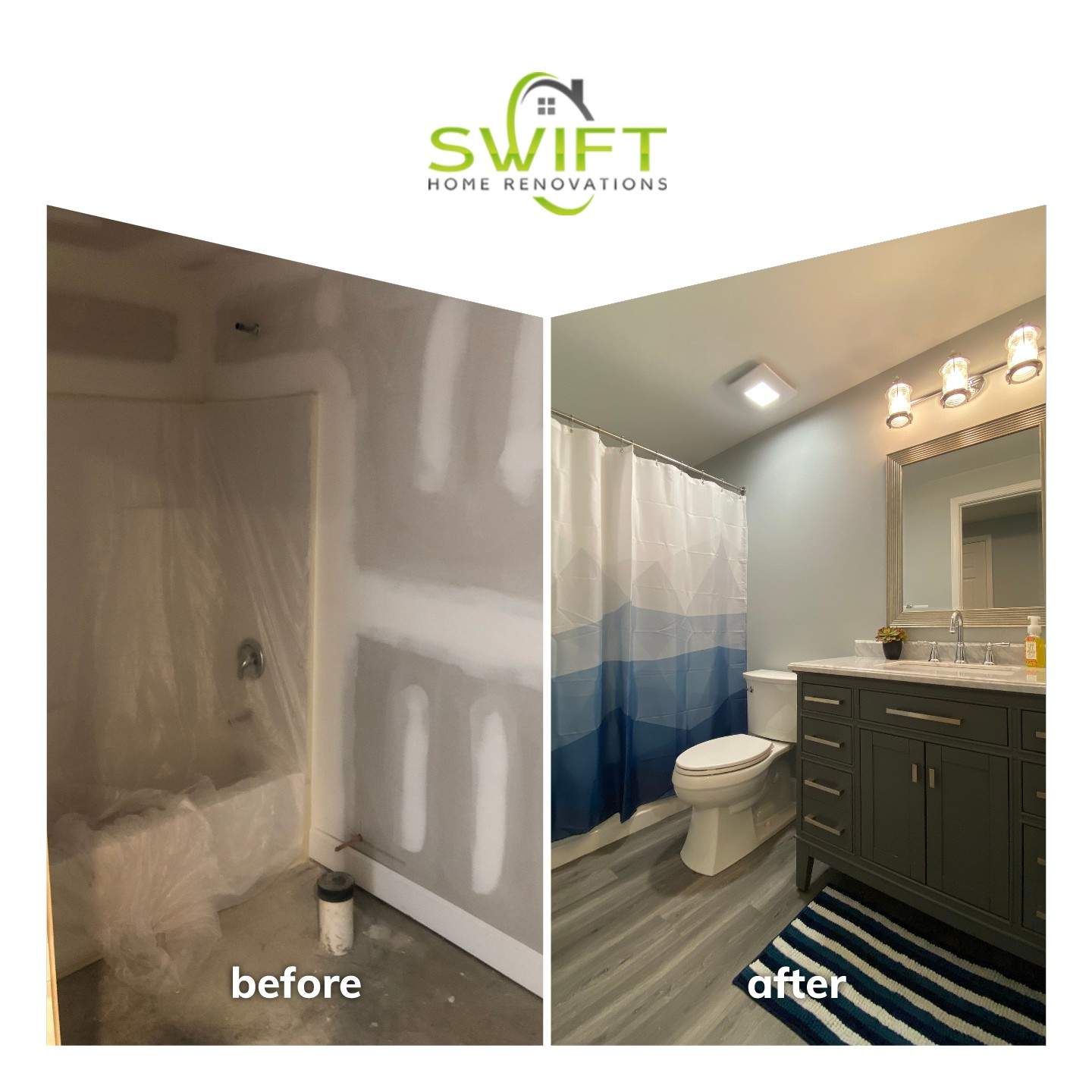 Full Basement Finishing and Multi-Room Renovation in Mableton by Swift Home Renovations