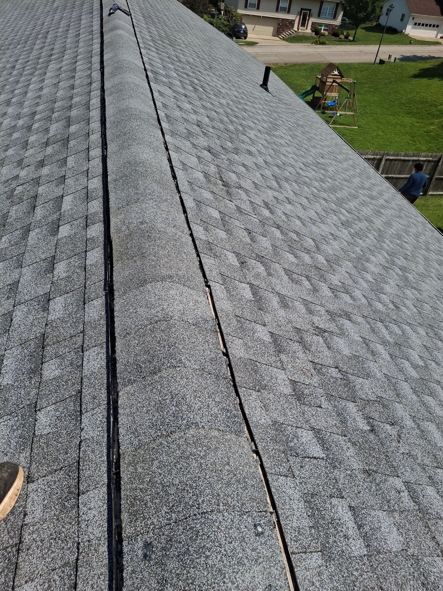 Residential Roofing Installation using GAF Timberline HDZ Oyster Grey by Rainstoppers Roofing