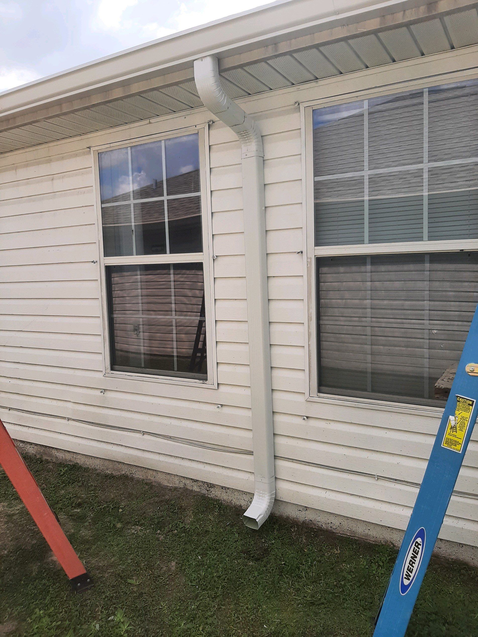 Gutter Installation using K-Style Seamless Gutters by Gutter Professors