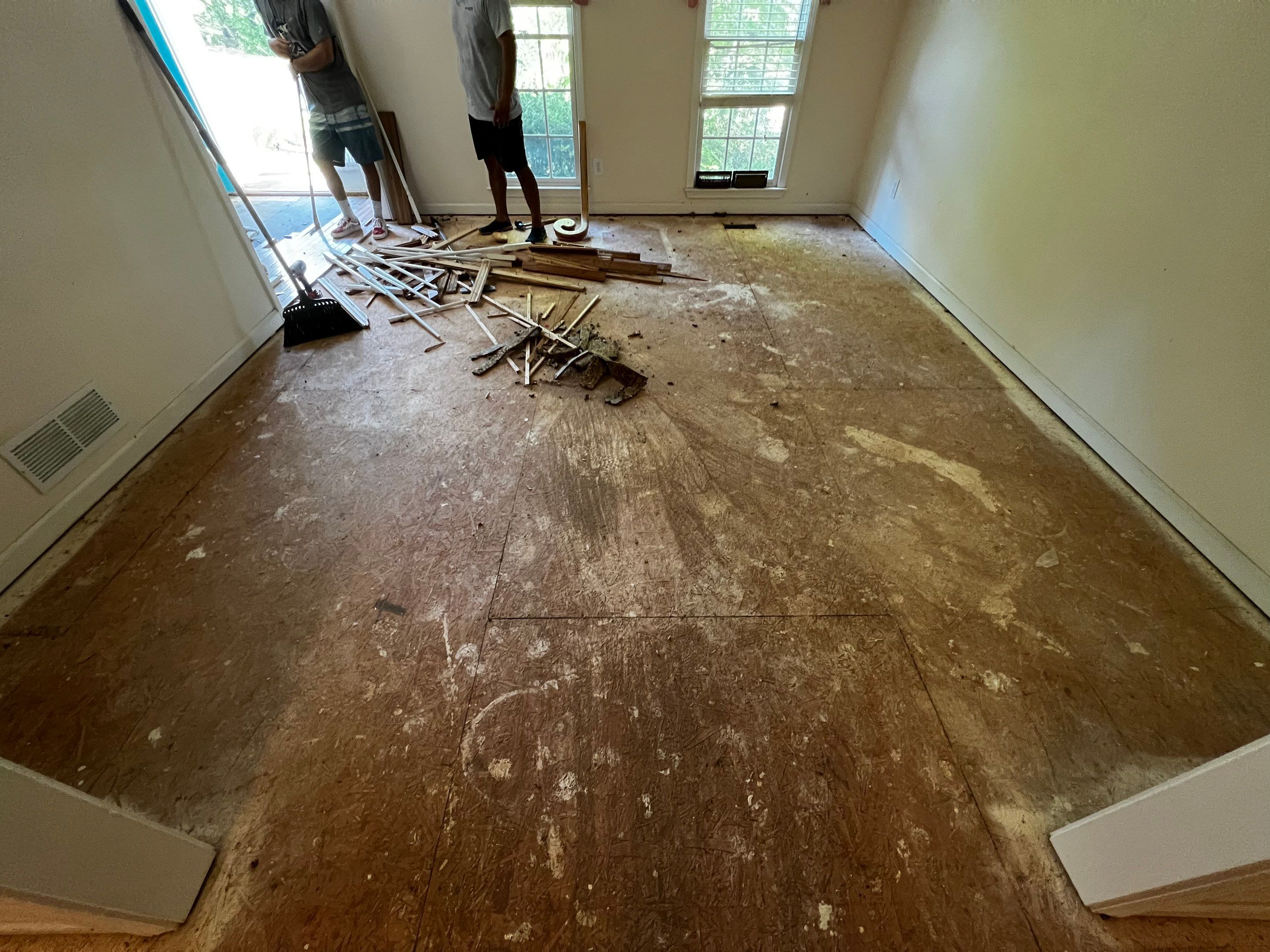 Hardwood Floor Replacement and Staircase Upgrade in Kennesaw Georgia by Swift Home Renovations
