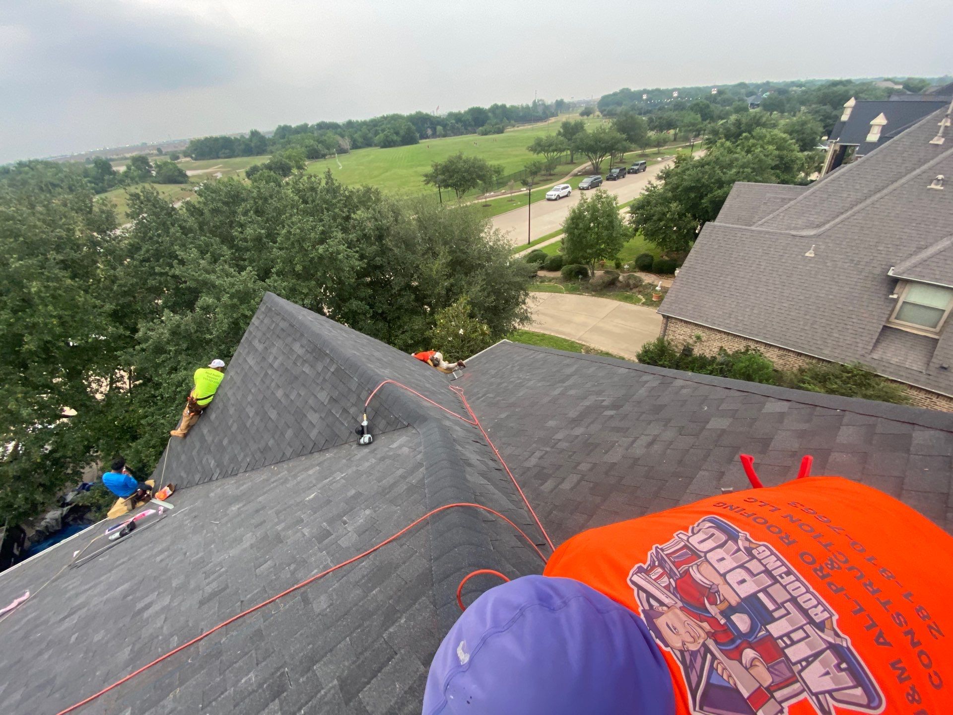 Residential Roofing Installation using Owen's Corning Duration (Lifetime) Shingles by Roof Repair Company