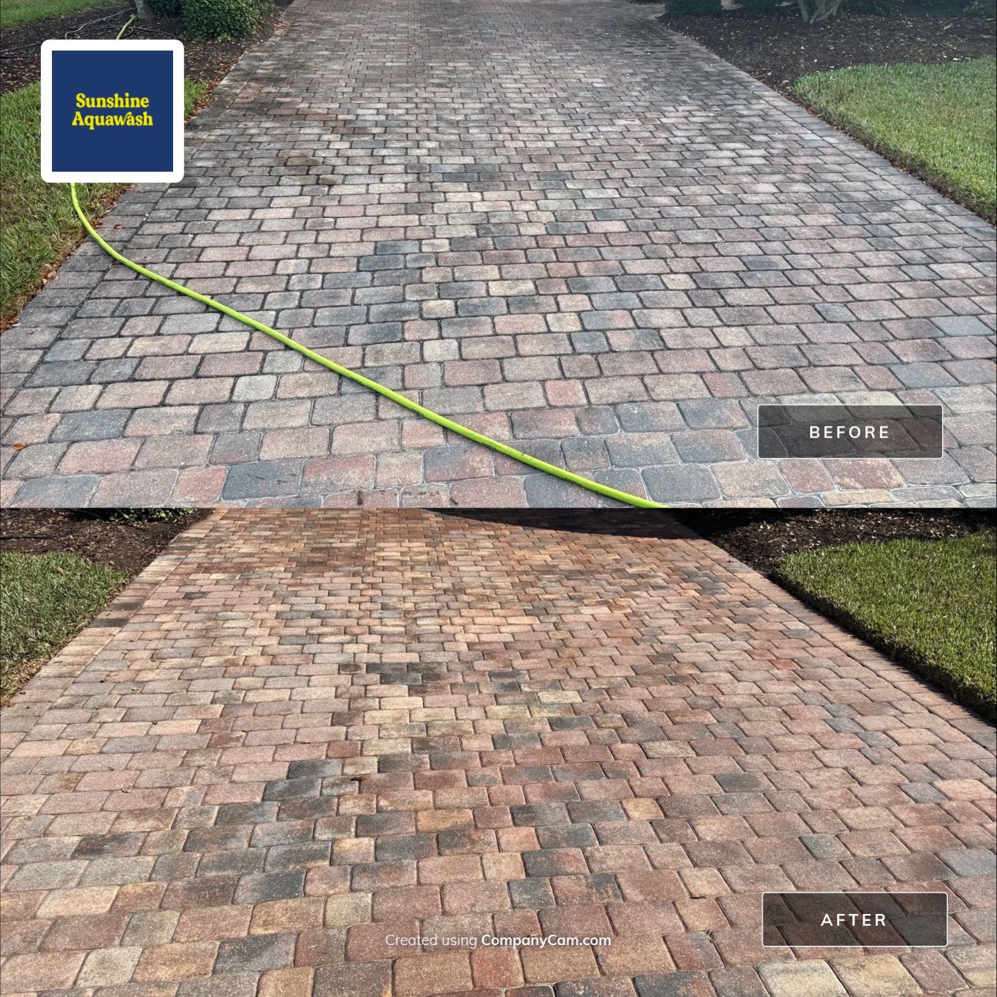 Barrel Tile Roof Cleaning & Paver Driveway Cleaning in River Strand at Heritage Harbour | Bradenton, FL by Sunshine AquaWash