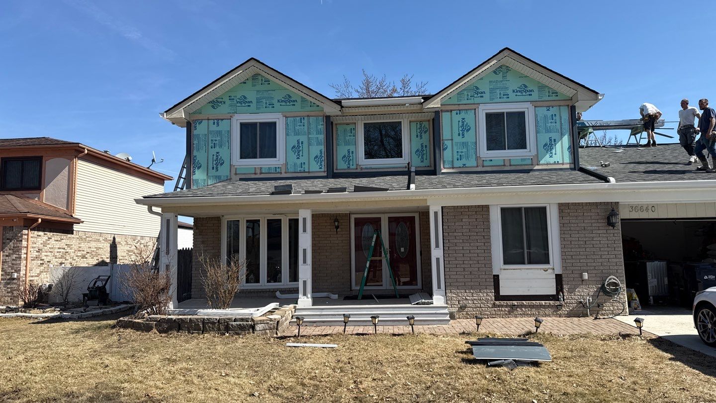 Siding Replacement using Alside Midnight Blue by 180 Contractors