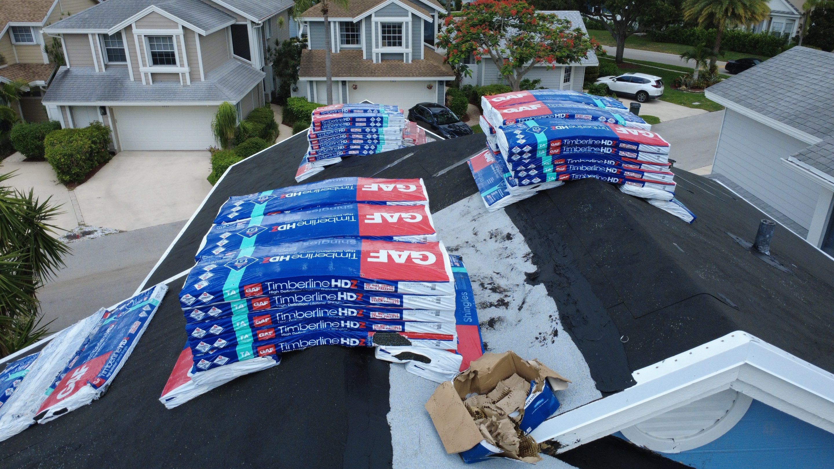 Residential Roofing Installation using GAF by BLUES BROTHERS ROOFING