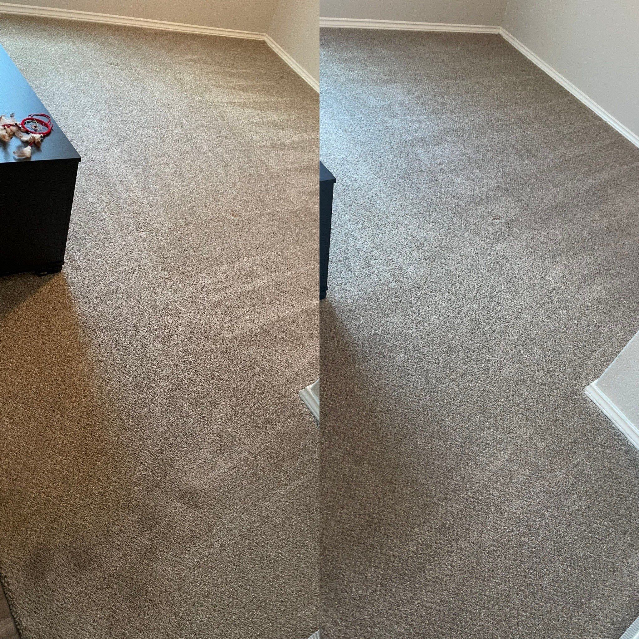 carpet cleaning company in san antonio cleaning and refreshing room carpet before and after comparison showing cleaner results