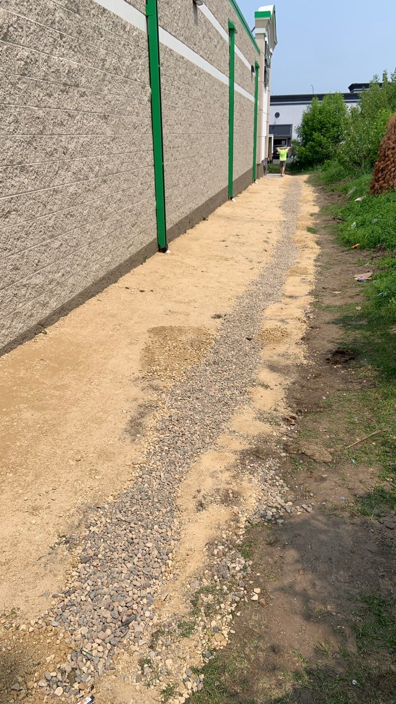 French Drain Installation – Fridley Dollar Tree by Waterproofing Northeast