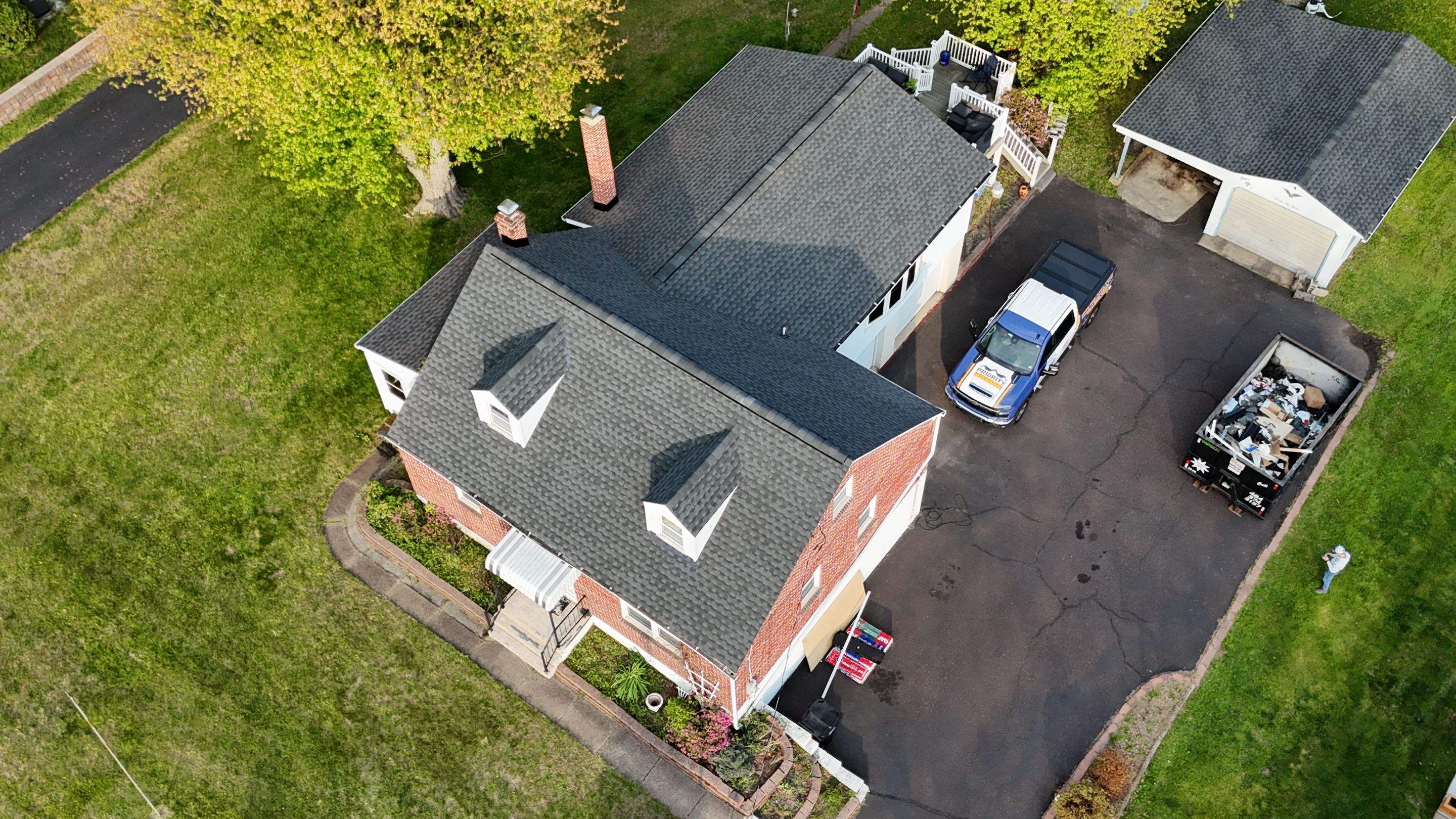 GAF Asphalt Shingle Roof Replacement and Deck Repair in Pottstown by Priority Roofing and Exteriors LLC