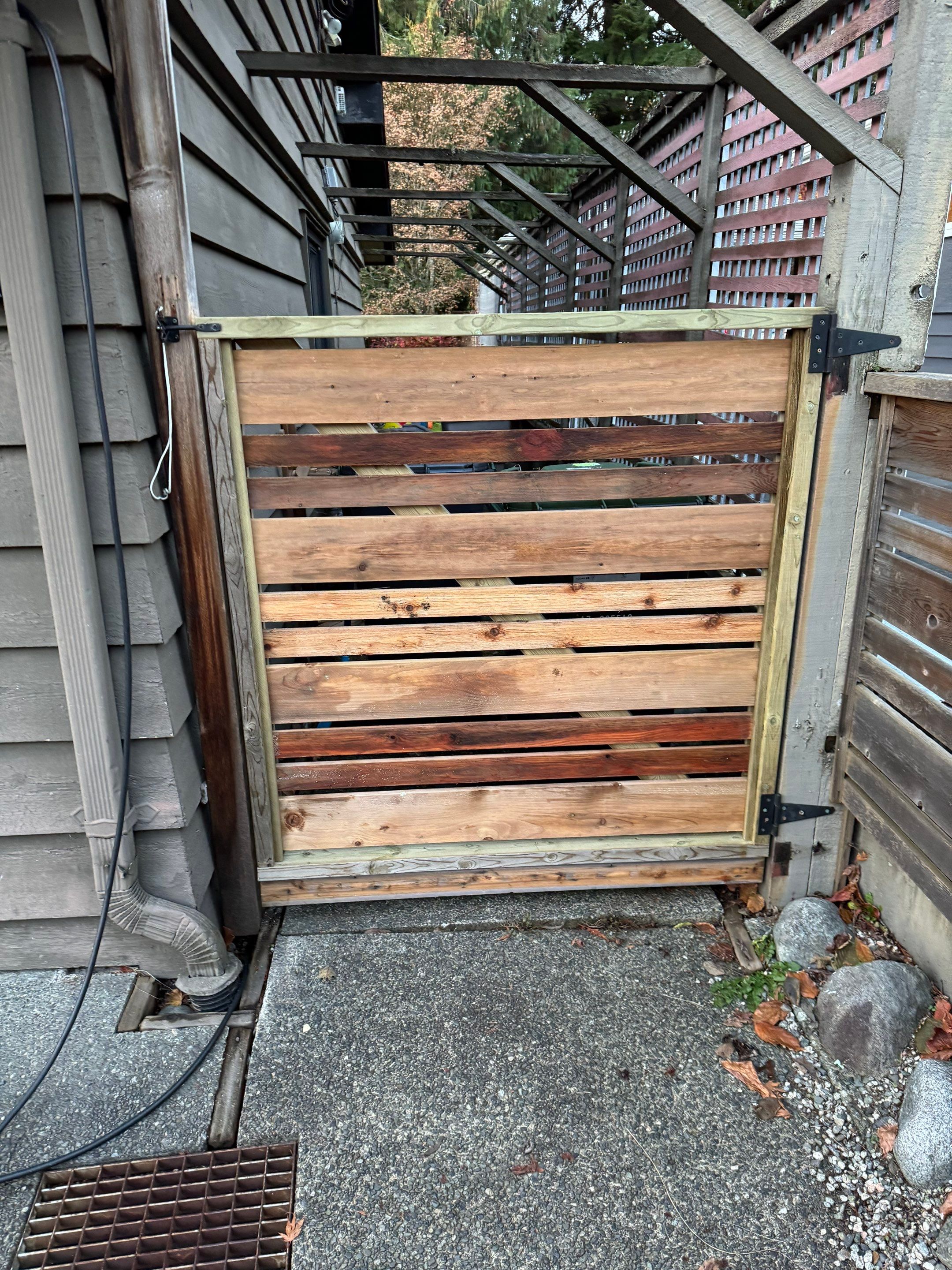 New Wooden Gate by YVR Construction Group