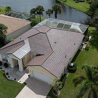 Westlake Saxony 900 Chestnut Burnt  by Total Roofing System The Metal Roof Experts