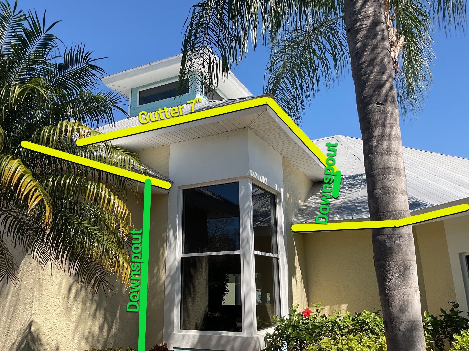 White K-Style Gutters in Fort Myers FL by Gutter Professors