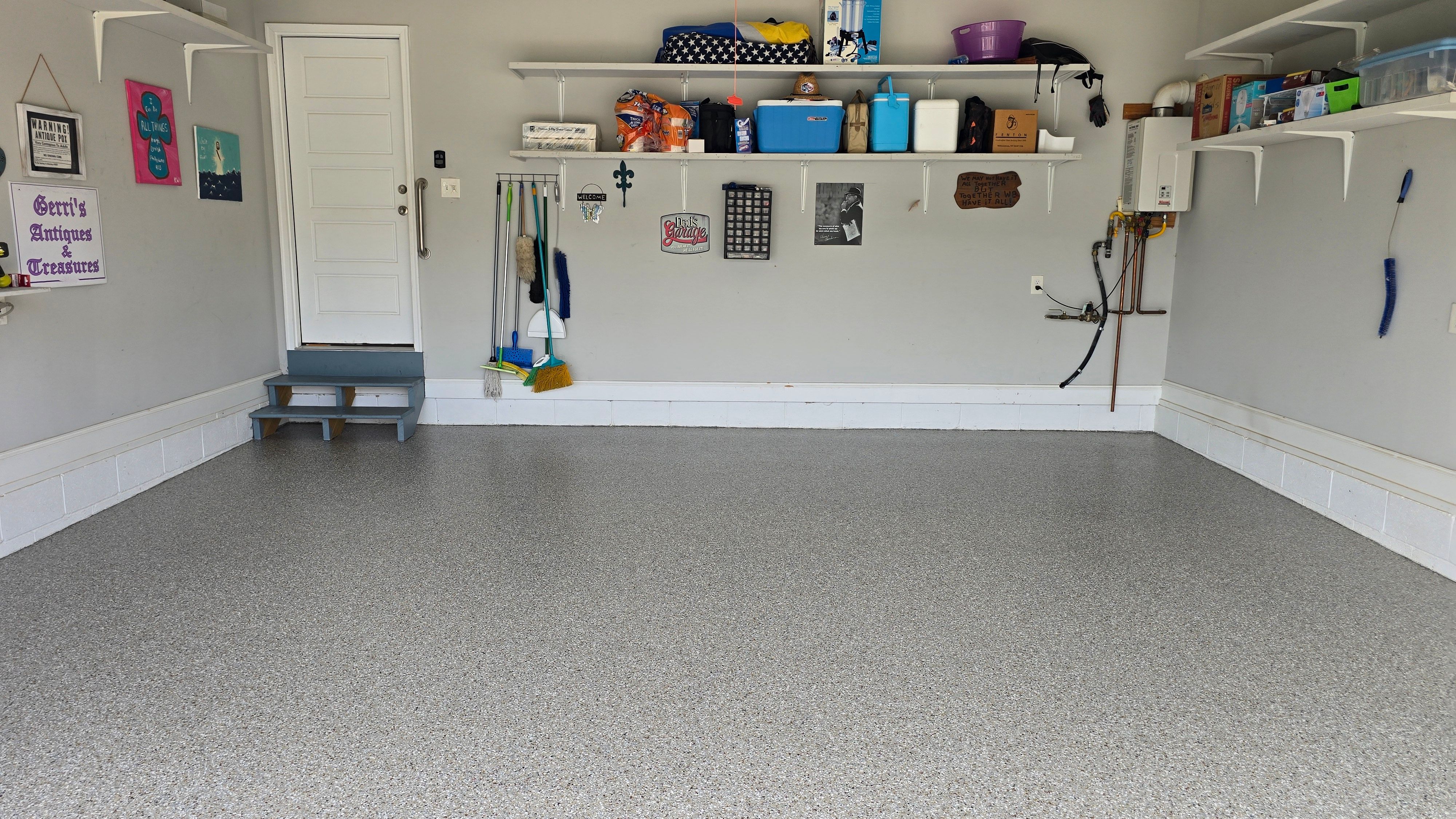 Garage using Creekbed by Elite Floor Solutions