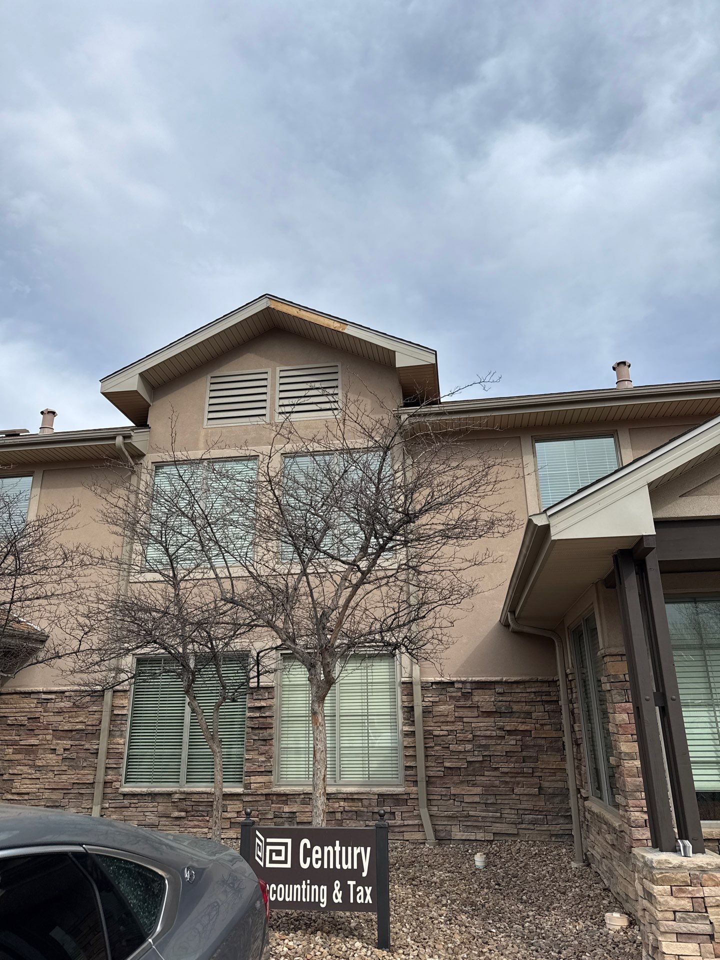 Stop in and see the repairs by 1st choice windows and siding