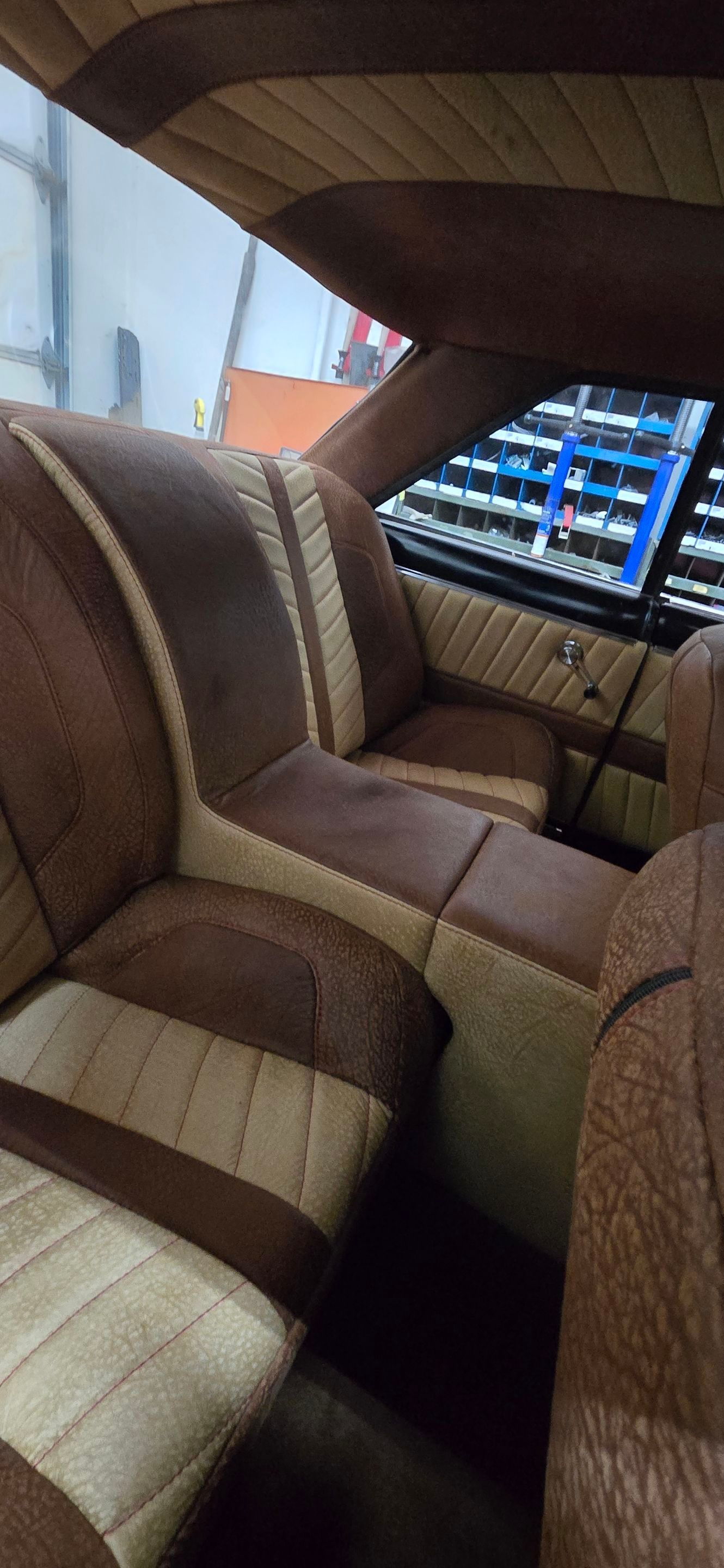 1963 Nova SS Custom Leather Interior  by Rocky Mountain Upholstery Co