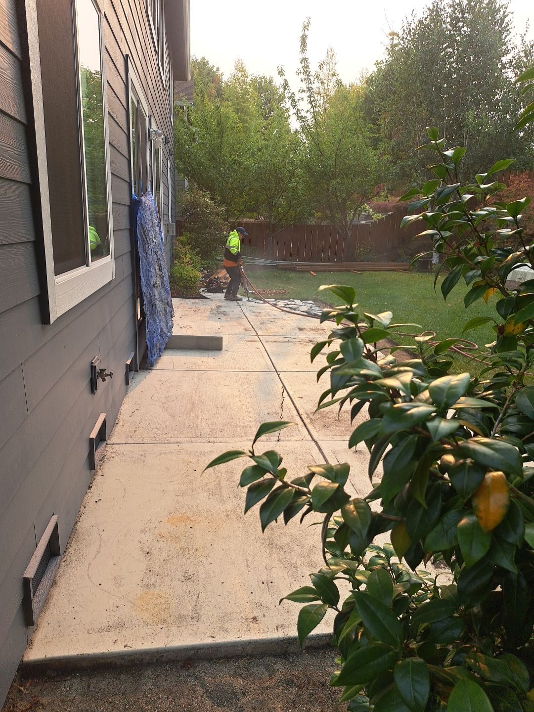  Amy | Stamped Finish Patio, Concrete Project by Jireh Asphalt & Concrete Inc 