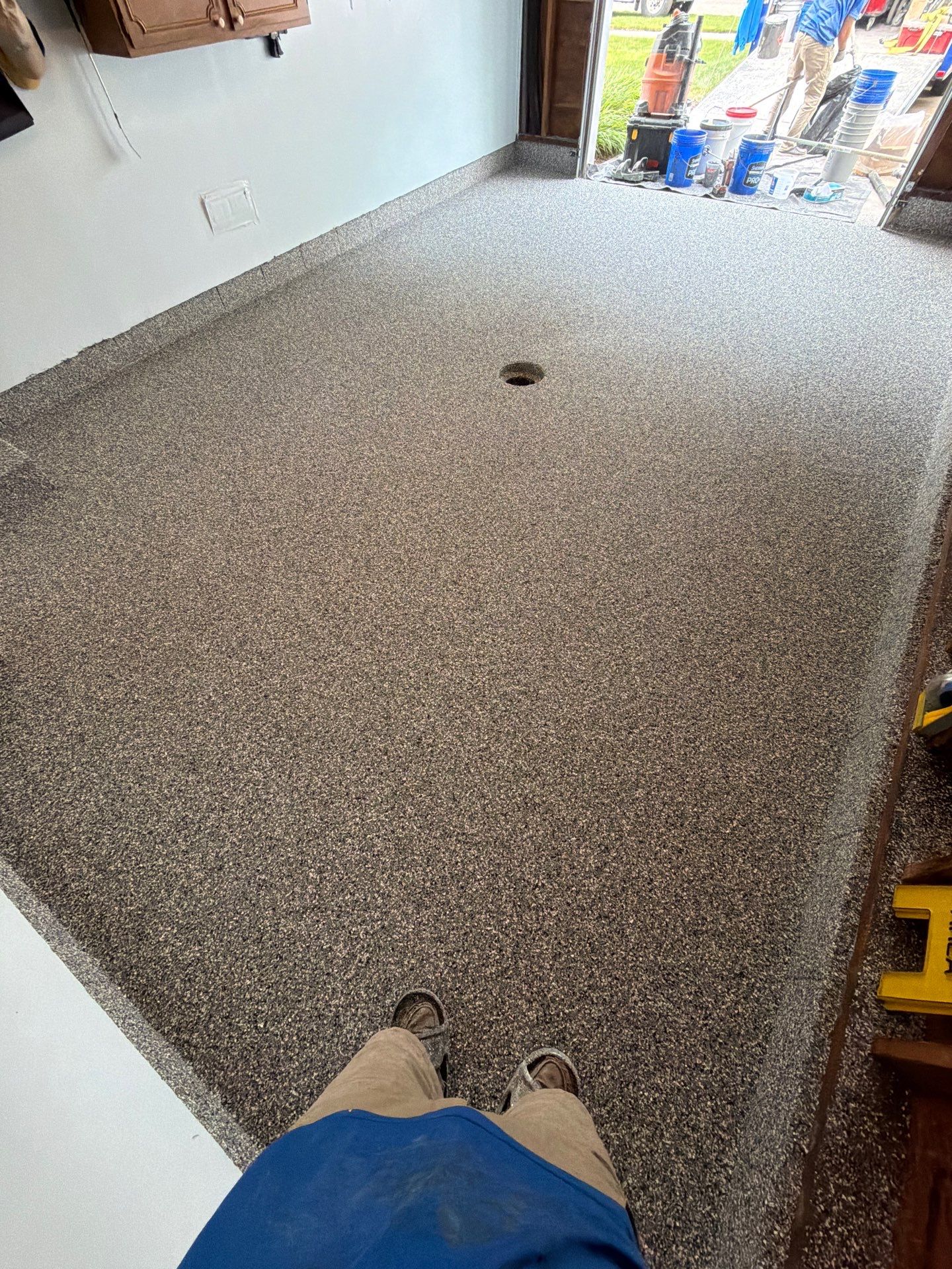 Basalt Epoxy Flake Floor Coating for Muskegon Residential Garage by Gordon Painting