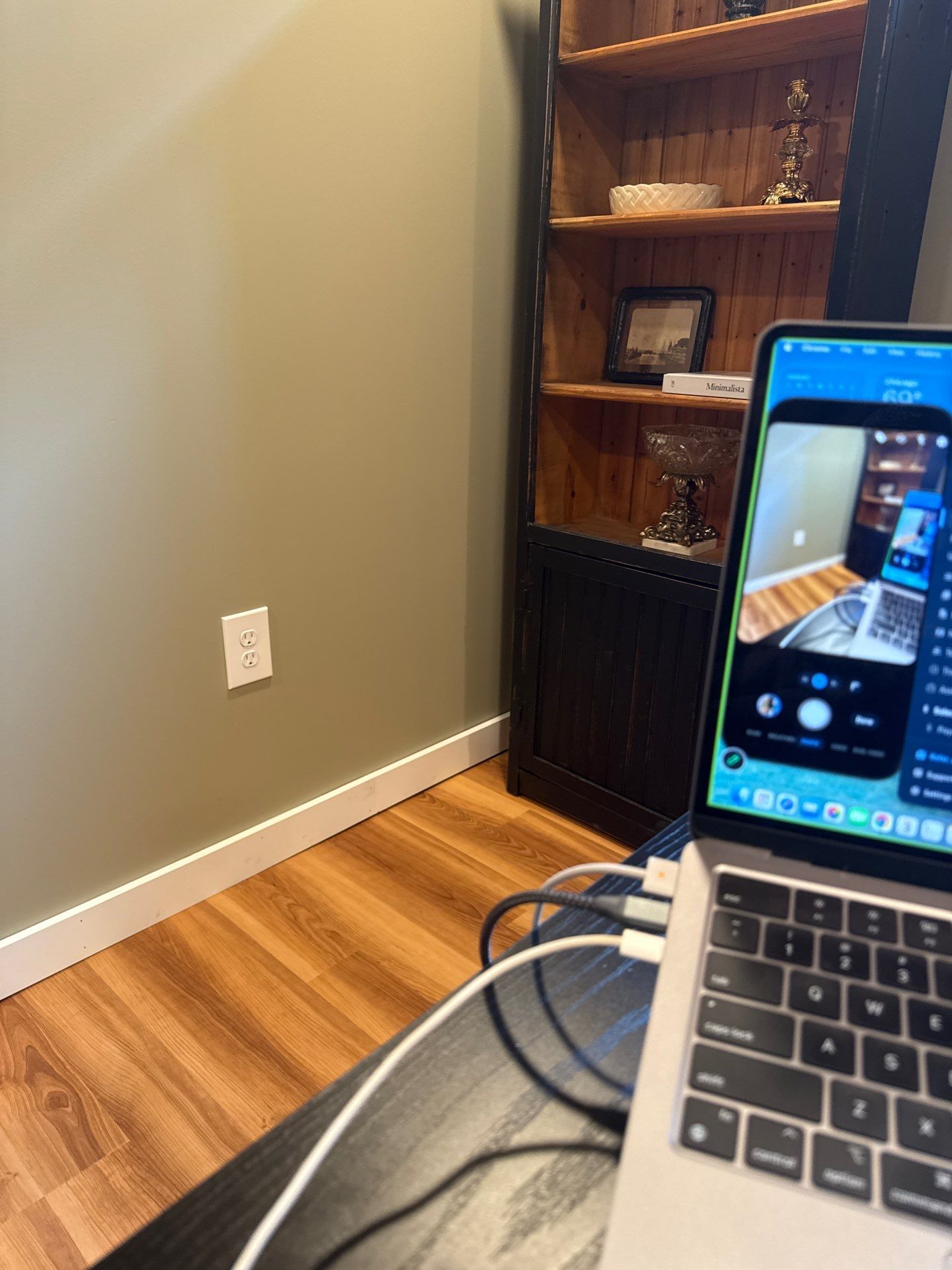 Home Office Electrical Outlet Replacement and Interior Updates in Lincoln by CompanyCam Sales Demo