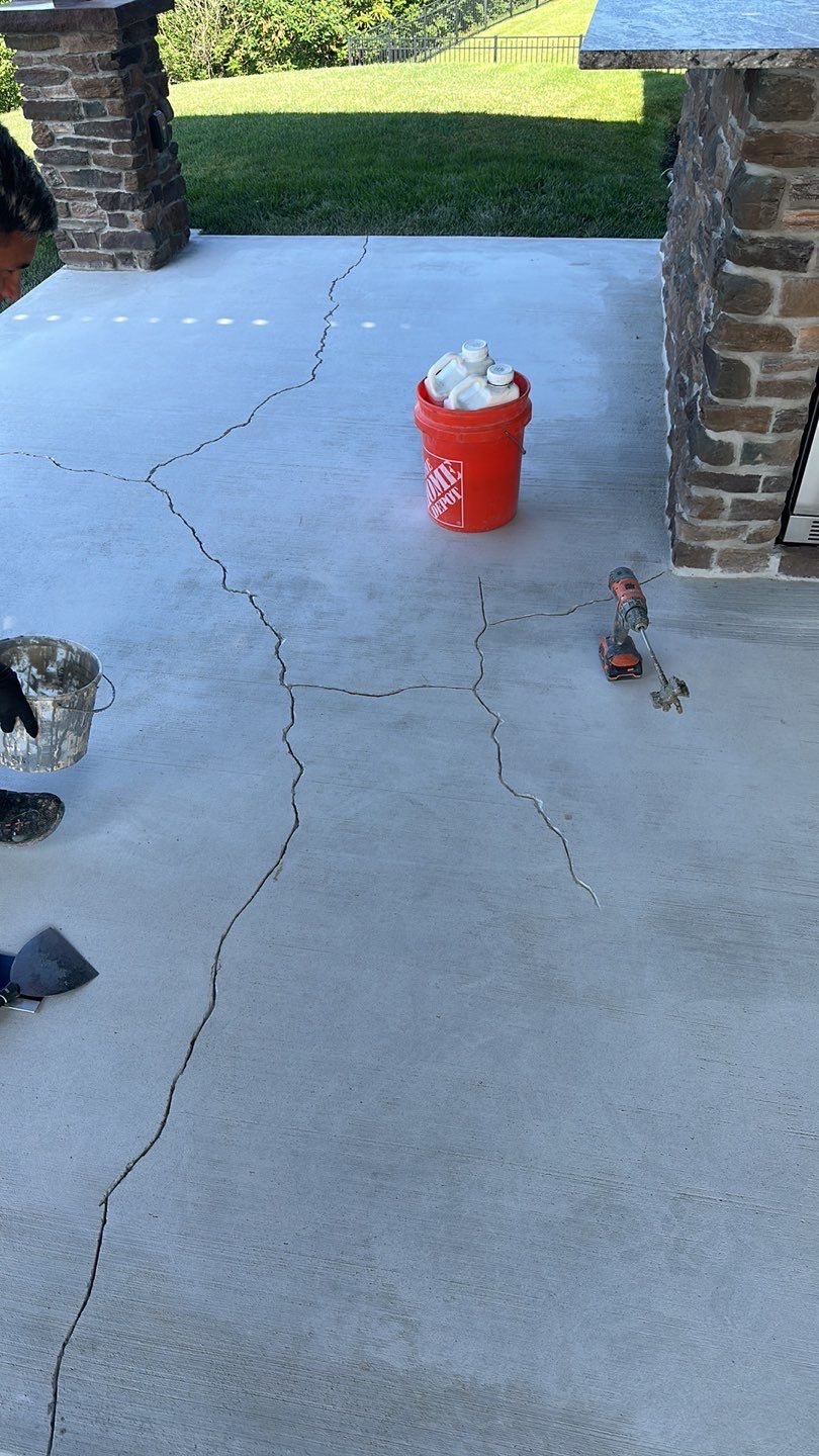 Large Patio + Garage Project in Moon Township by Floors in a Day, Inc