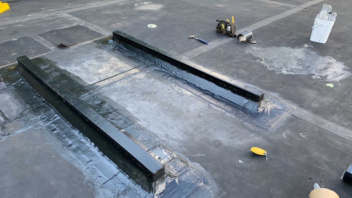 Commercial Roofing Repair using EPDM  by A Plus Exterior