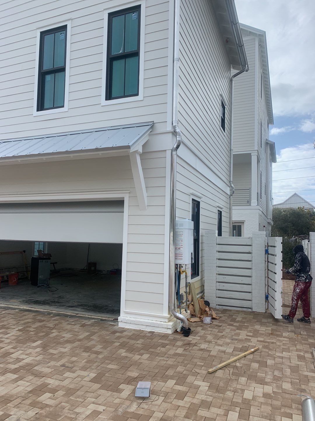 Half-Round Gutters in Galvalume Color in Santa Rosa Beach FL by Gutter Professors