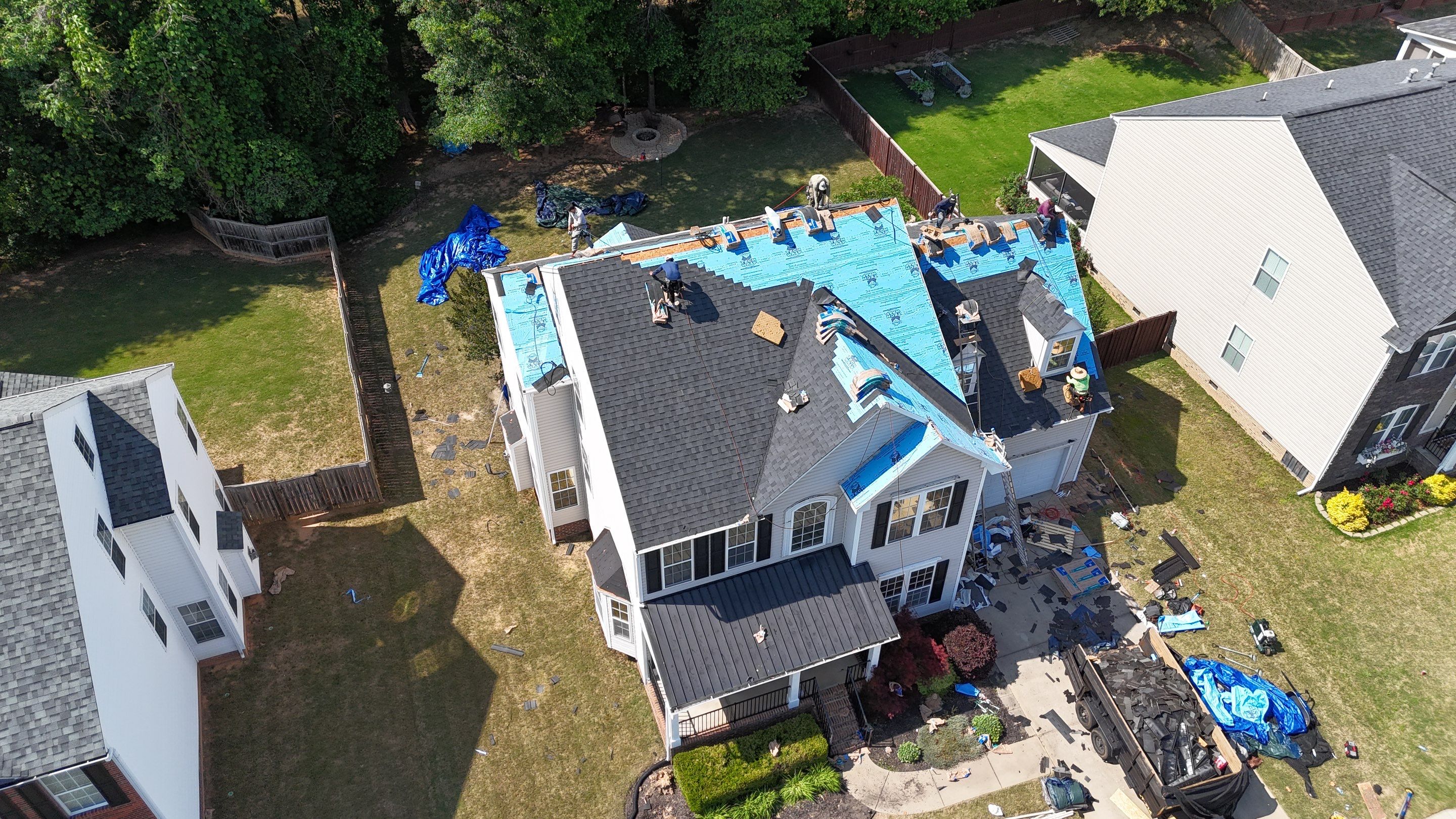 Full Asphalt Shingle Roof Replacement in Simpsonville, South Carolina by Roofers LLC