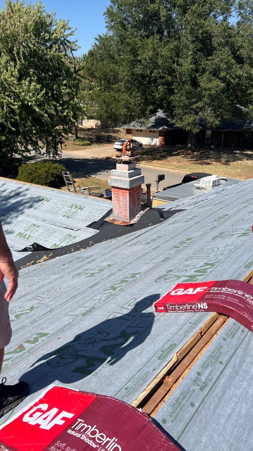 Residential Roofing Installation using GAF Natural Shadow  by A & H Roofing and Contracting