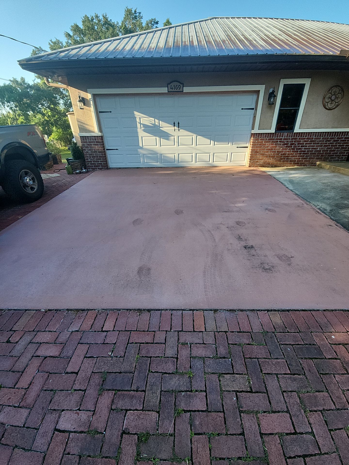 Driveway & Patio Recoating using Polyaspartic by Revelry Coatings