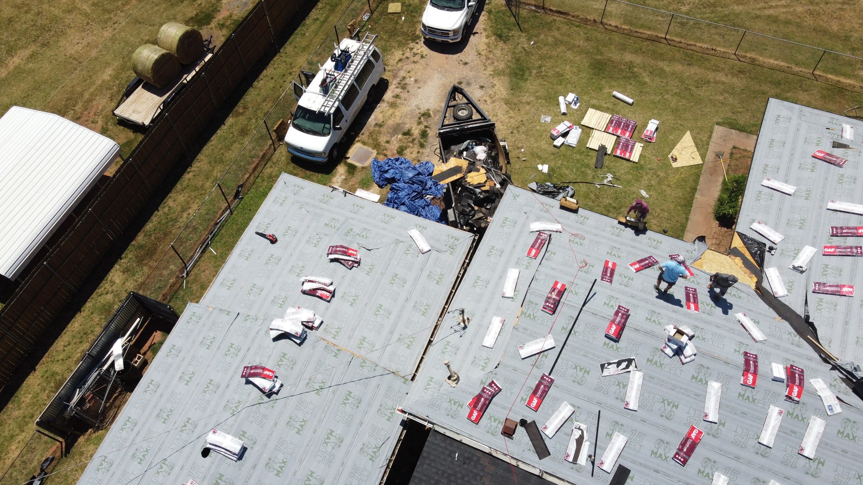 Residential Roofing Installation using GAF Natural Shadow  by A & H Roofing and Contracting