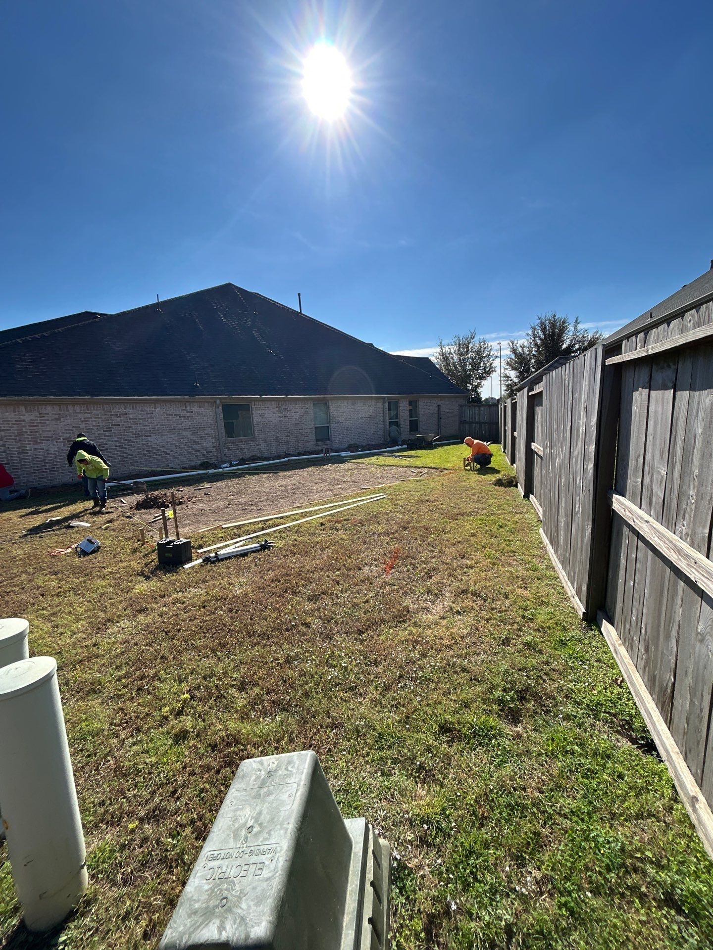 🏀💧 New Basketball Court & Drainage System – Full Backyard Upgrade by Texas Urban Elements