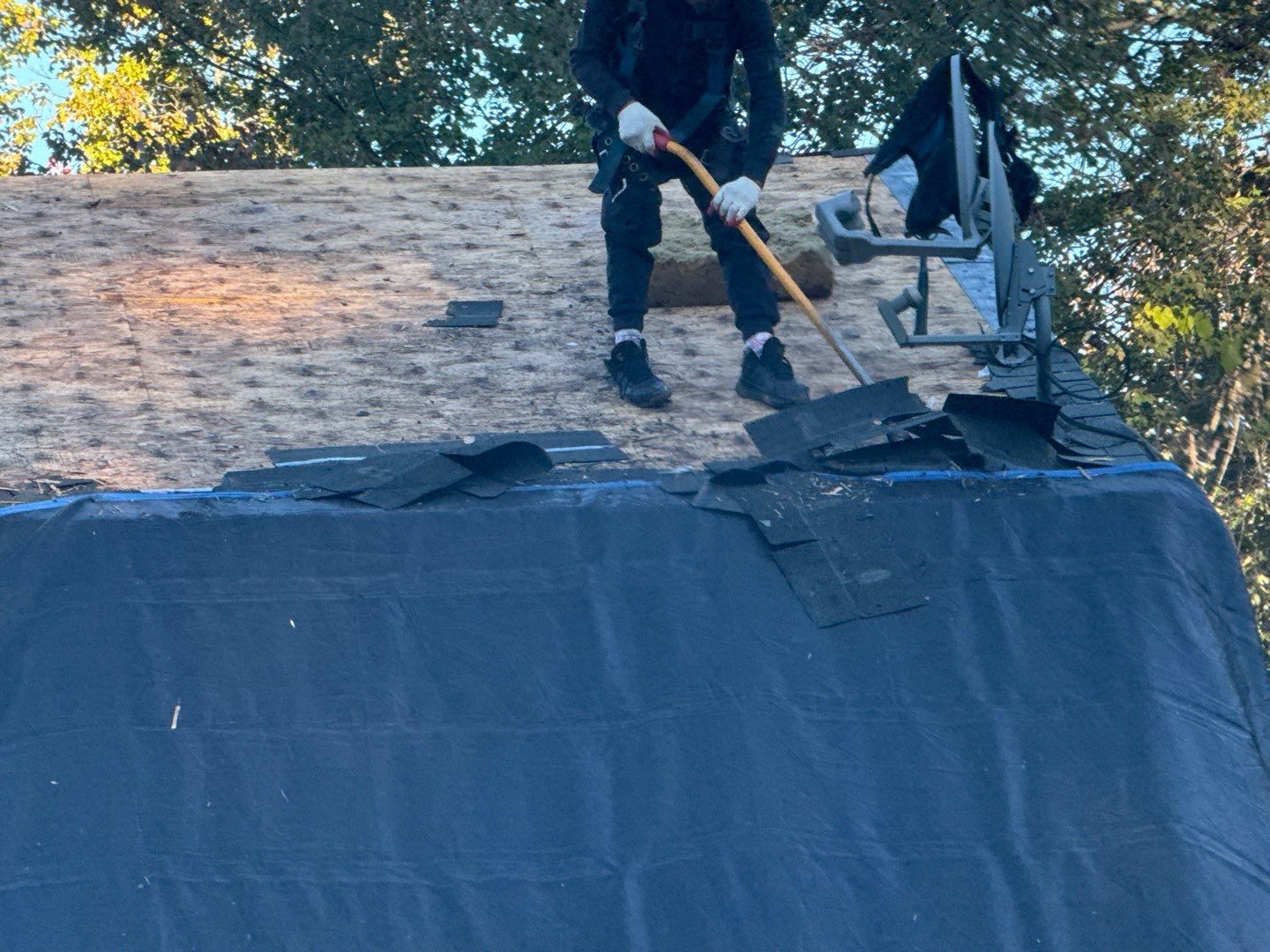 Full Roof Replacement with New Plywood Decking & Gutter Installation by Sensible Home Solutions