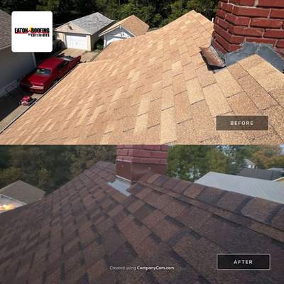 Storm-Damaged Roof Replacement - Before & After