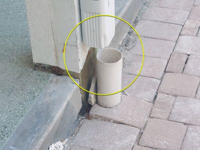 Downspout Installation using Downspout Extension in Sanibel FL