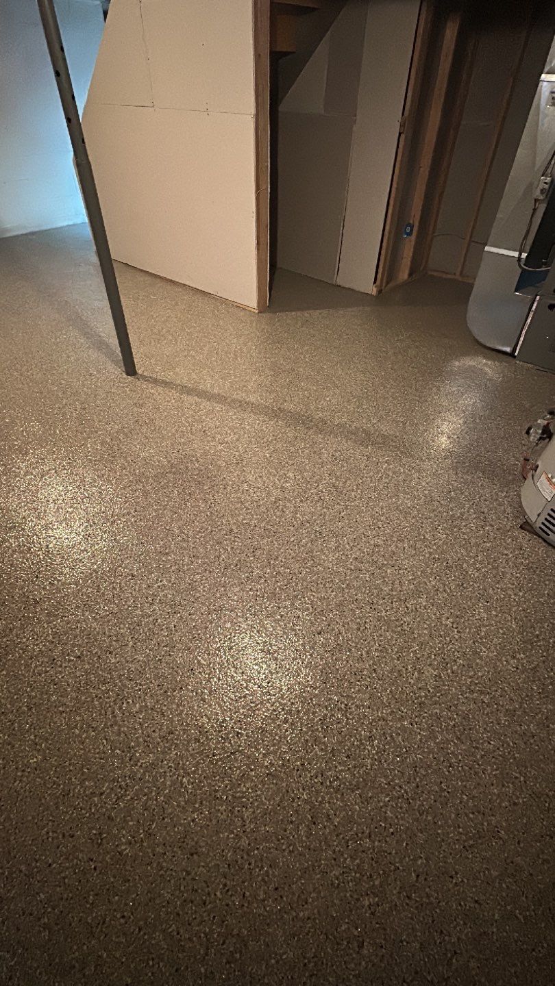 Basement, Bar & Laundry area  by Floors in a Day, Inc