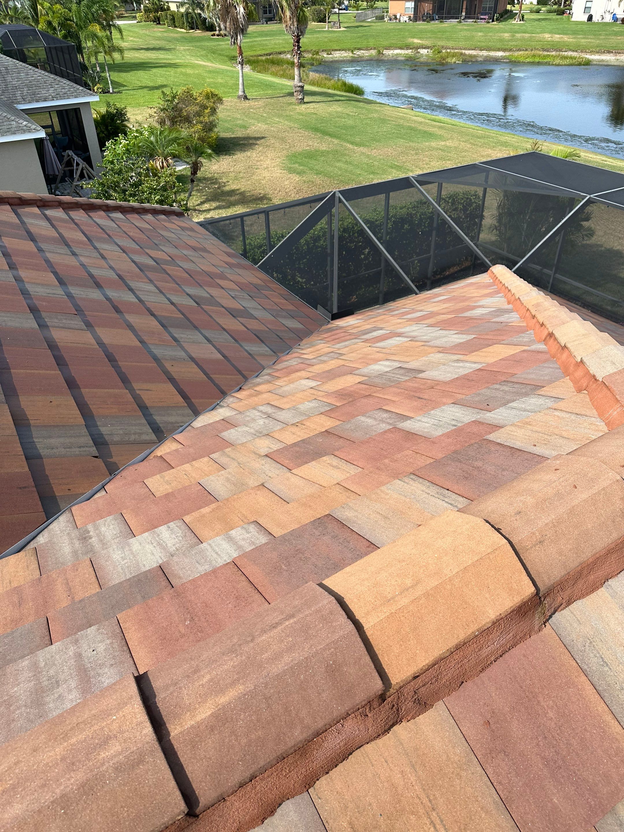 🏡 Tile Roof Cleaning – Gamble Creek Estates, Parrish, FL by Sunshine AquaWash