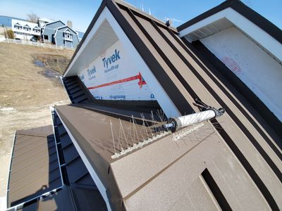 New Home Construction using 16" Standing Seam Panels