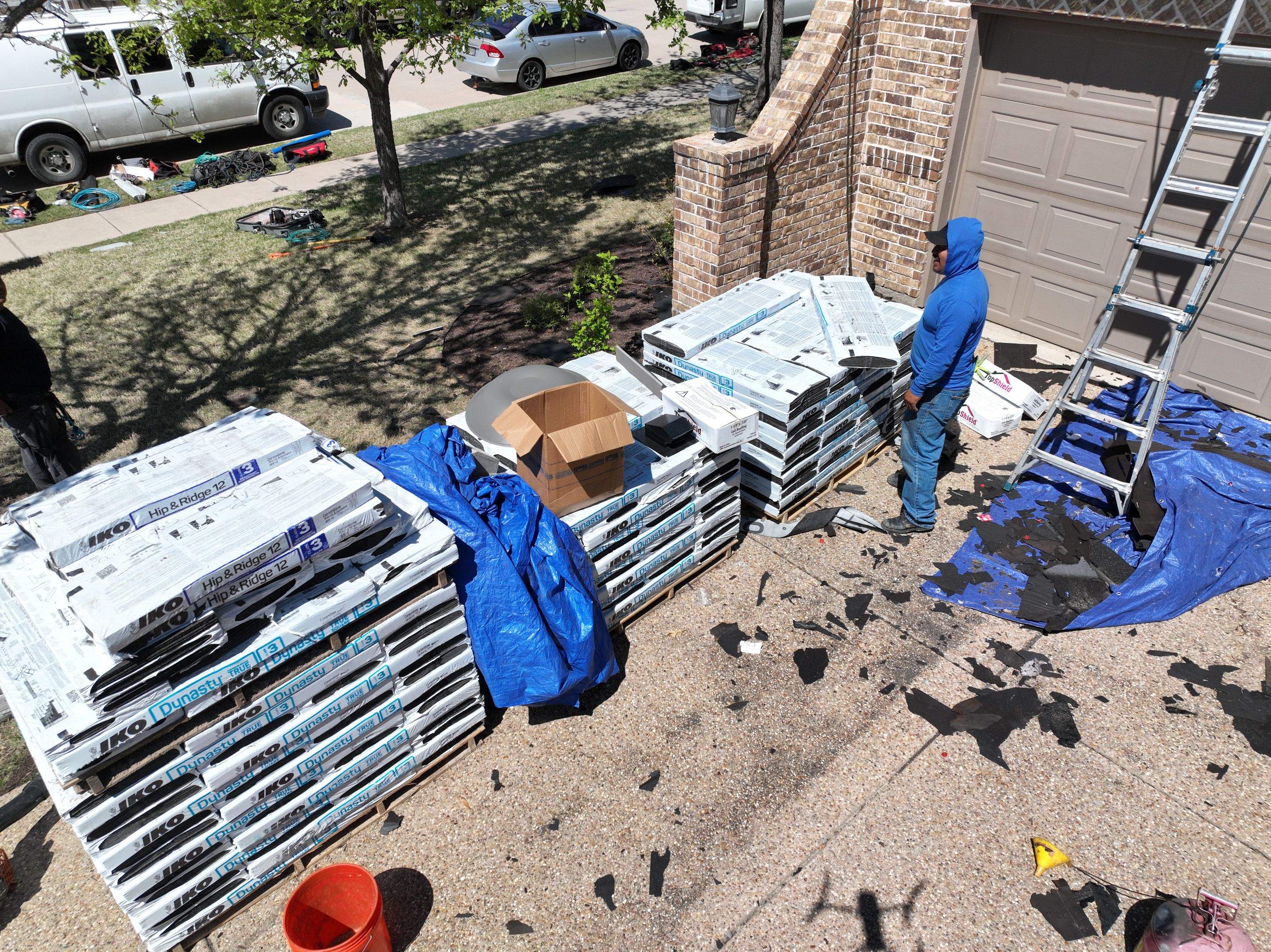 Residential Roofing Installation using Iko Dynasty by Becker Roofing and Exteriors