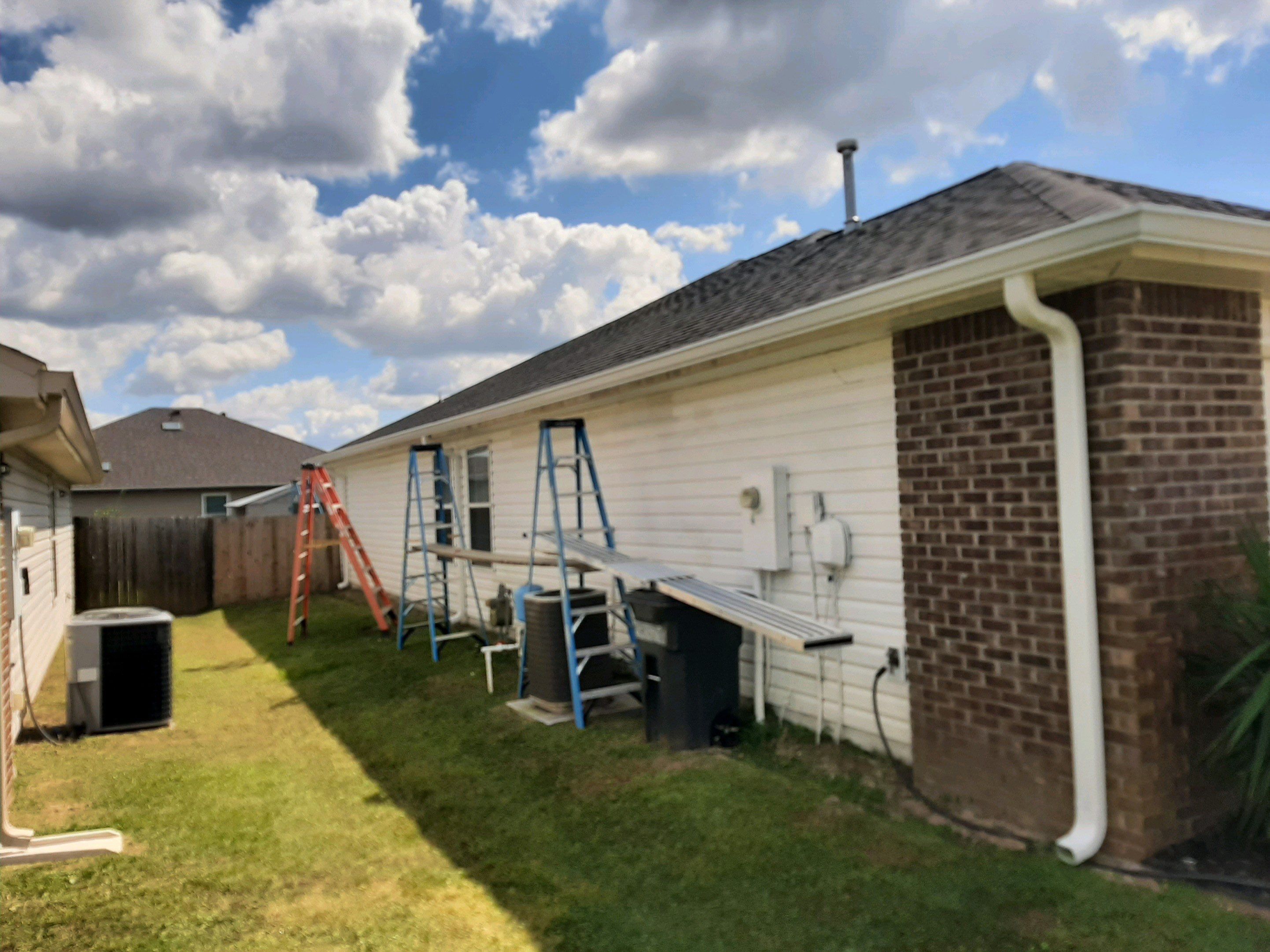 Gutter Installation using K-Style Seamless Gutters by Gutter Professors
