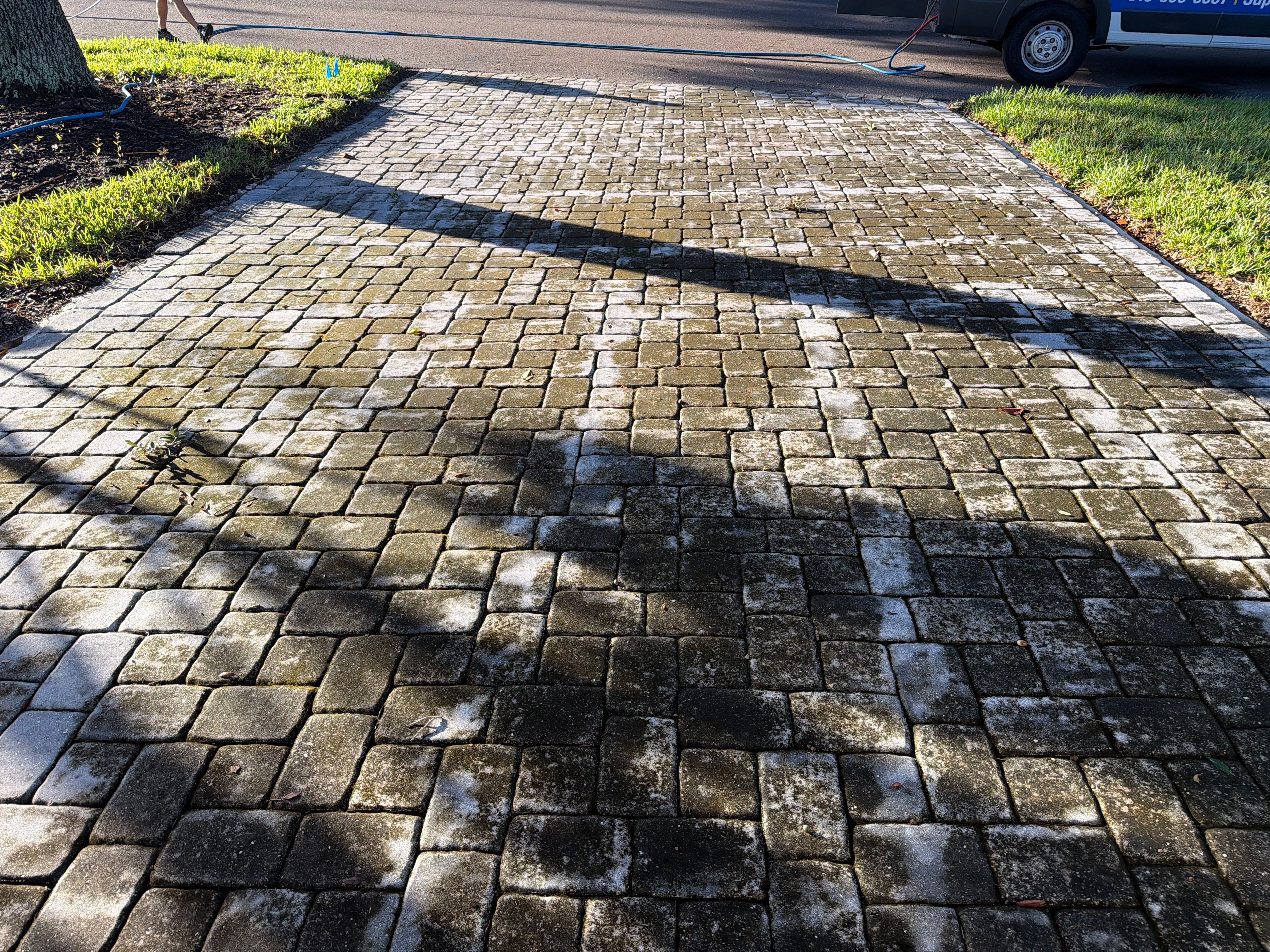 Paver Driveway and Walkway Restoration in Sun City Center by Supreme Paver Experts
