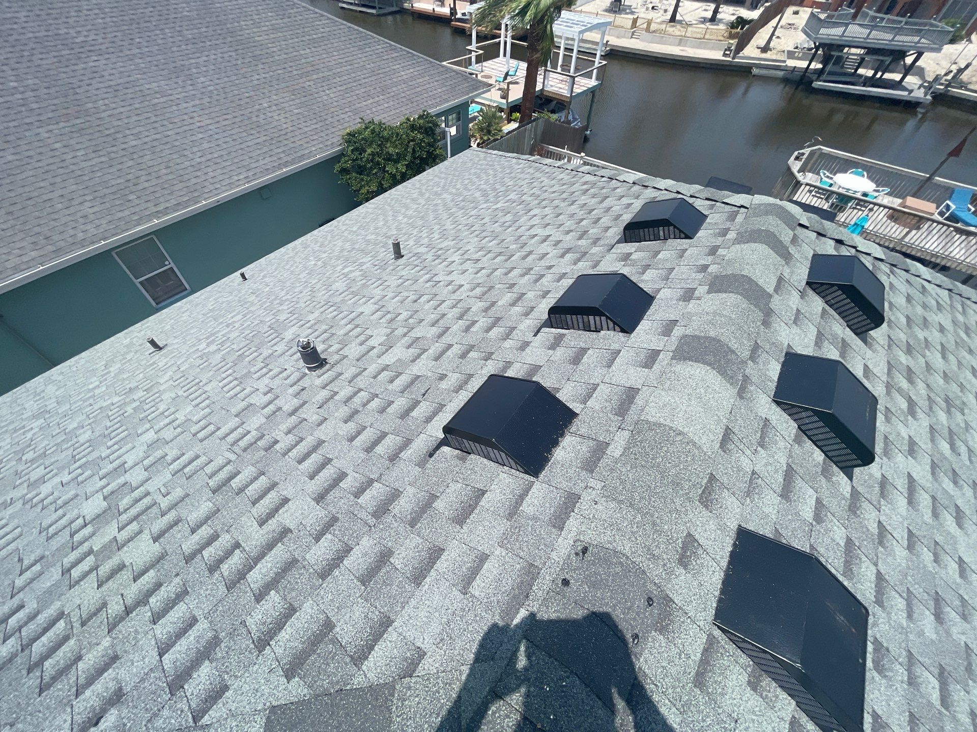 Residential Roofing Installation using GAF HDZ Slate by Lighthouse Roofing