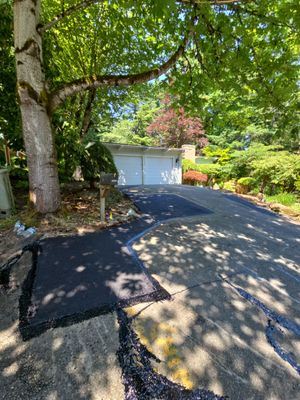 Driveway Asphalt Patch Repairs | Mercer Island