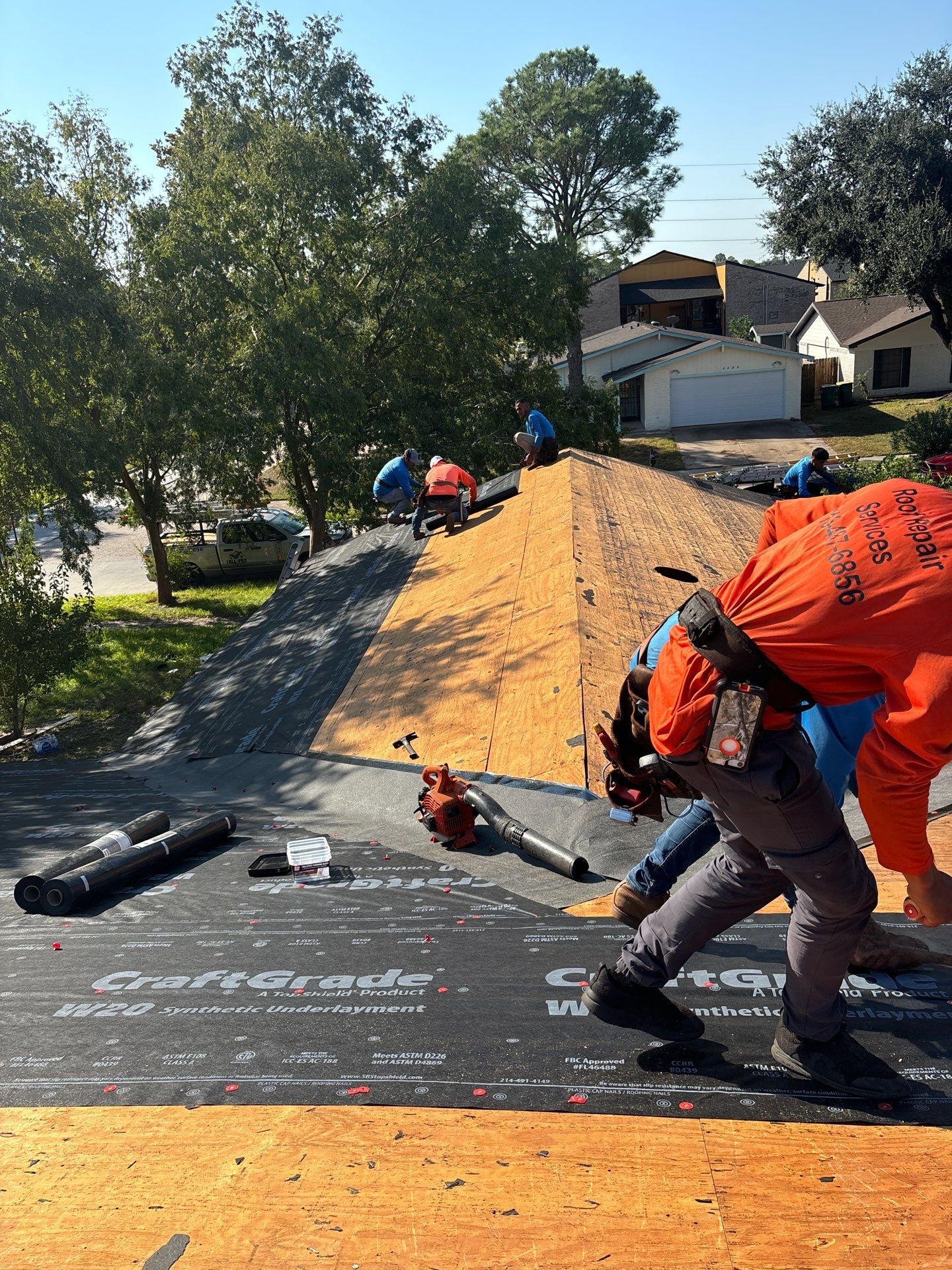 Residential Roofing Installation using Owen's Corning Duration (Lifetime) Shingles by Roof Repair Company
