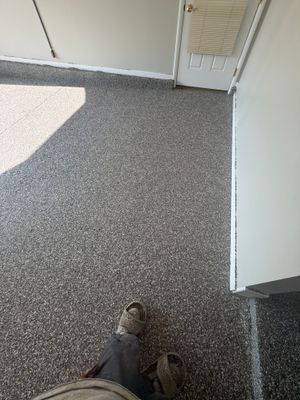 Project in DeWitt, Michigan by Freedom Concrete Coatings. 