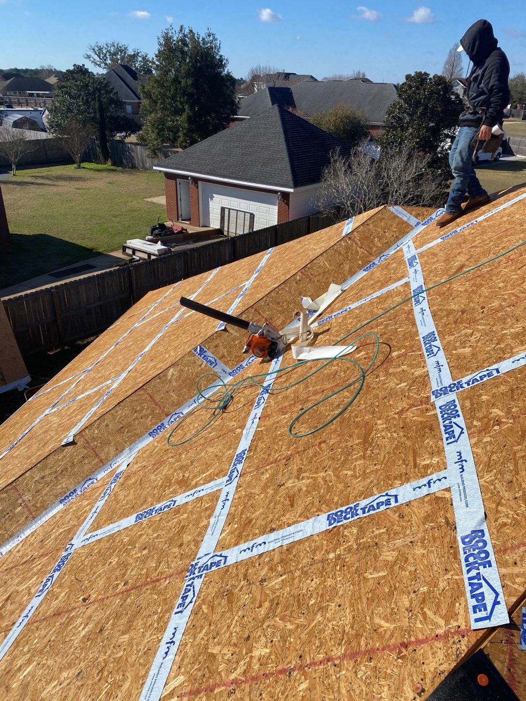 Residential Roofing Installation using Roof Replacement by American Roofing & Construction LLC