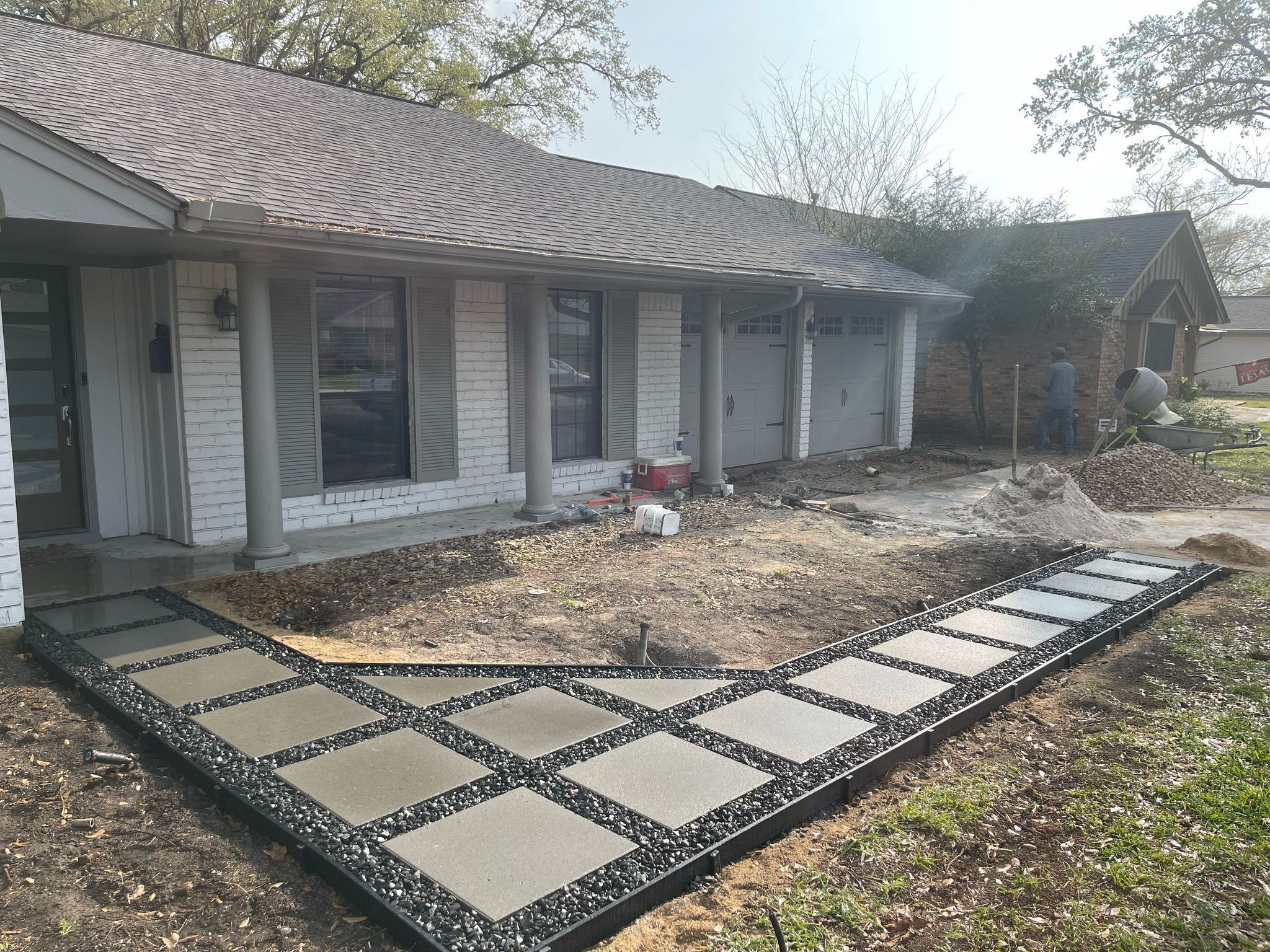 🌿 Jackie’s Outdoor Transformation — Drainage, Flagstone & Full Restoration by Texas Urban Elements