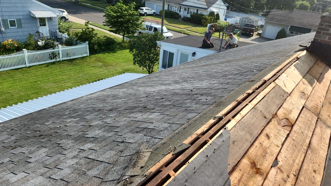 Residential Roofing Installation using Owens Corning Duration Estate Gray by A Plus Exterior