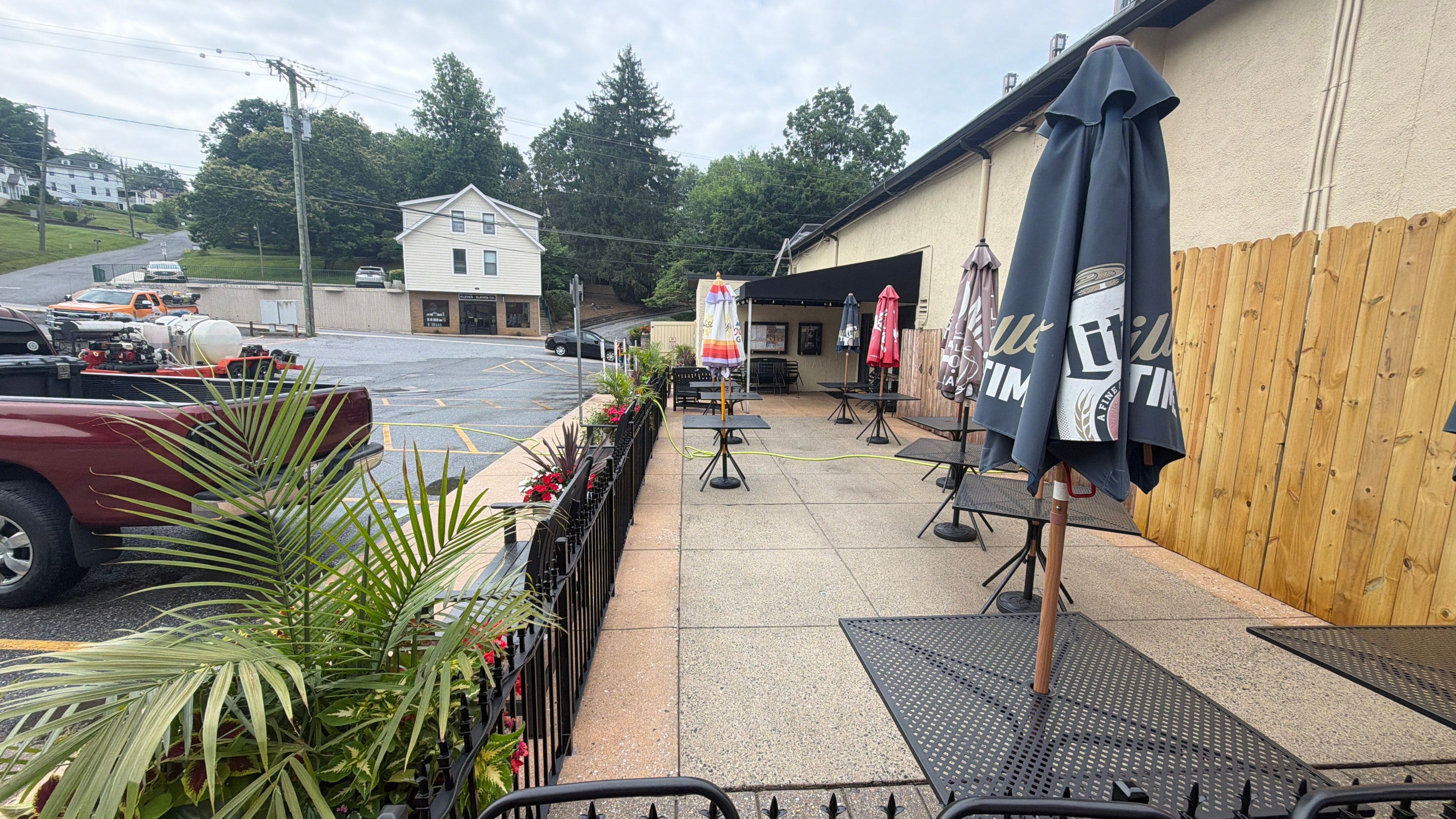 Commercial Exterior Cleaning and Concrete Washing for Sykesville Restaurant by Baltimore Pressure Washers Inc.